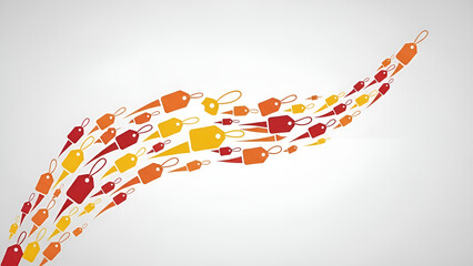 Price tags soar showing financial volatility affecting markets during geopolitical instability.