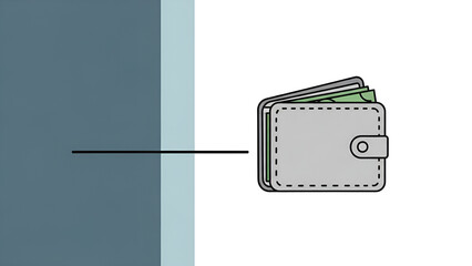 Wallet icon illustrates funding during geopolitical instability affecting finances globally