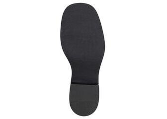 Black Shoe Sole Bottom View