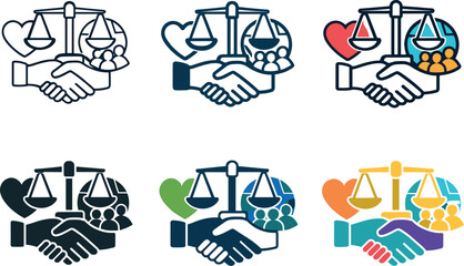 Image Generation. Moral commerce concept portraying organizational actions aligned with values, justice, and social awareness,