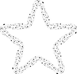 Star-shaped route connects points through a continuous line with dot markers.