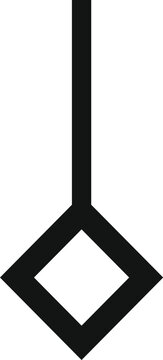 Odal rune, also known as othala, an ancient runic letter and symbol of heritage, home, and property