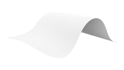 Abstract wave shape isolated on transparent background