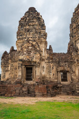 Wat Prang Sam Yot temple in Lopburi province, Thailand, known for its many monkeys