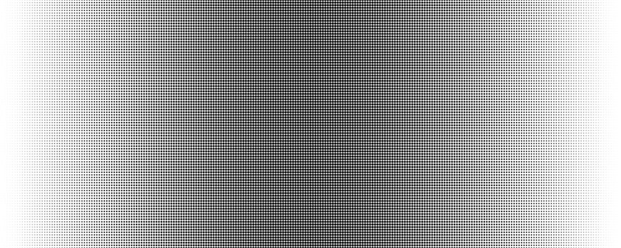 Central halftone gradient texture with dense center fading outward. Repeating dots gradation pattern background
