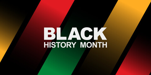 Black History Month Celebration Banner. African American History. Perfect for poster, card, banner, or flyer. Vector illustration