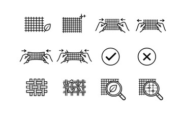 Vector stretch fiberglass vs calm icon mesh awareness window logic material