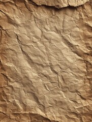 Fototapeta premium This artwork displays a textured surface of historical parchment with visible creases and a natural worn look that signifies its age and usage.