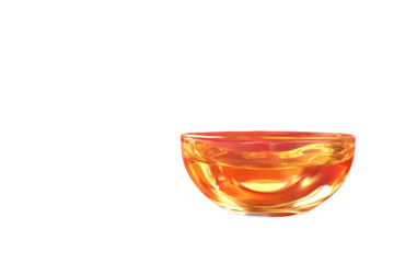 illustration 3D of oil lamps in elegant bowl shiny isolated on red and light background for lively celebration