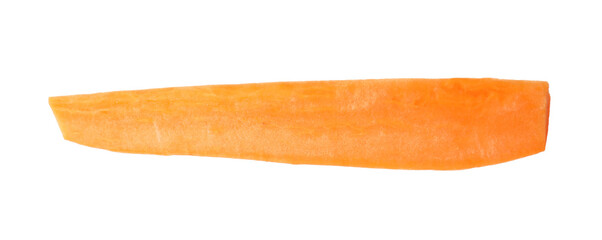 Piece of raw sweet potato isolated on white