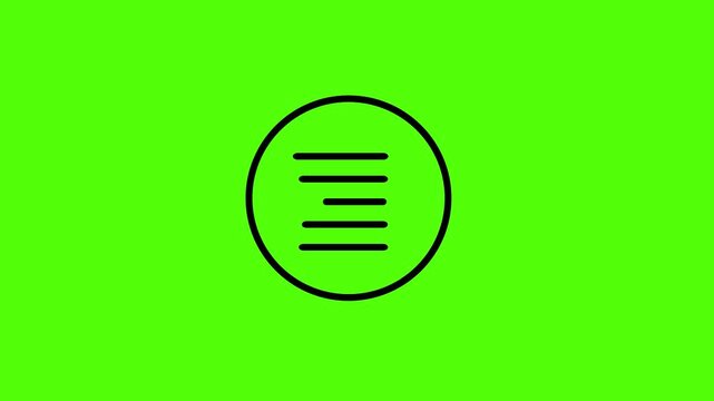 Text Align Icon: A minimalistic text align icon against a vibrant background, perfectly illustrating content alignment and design principles. 