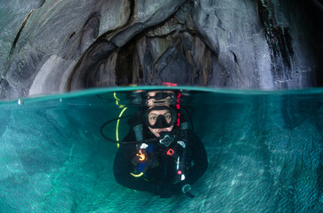 Buceo en Catedrales de M&aacute;rmol, Chile, Patagonia