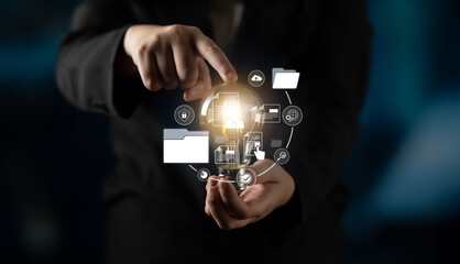 Document management system for secure file storage, organized access, and efficient digital...