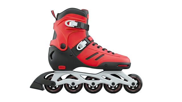 Red and Black Inline Roller Skate
