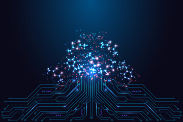 Artificial intelligence growing as organic neural structure from circuit, living digital evolution