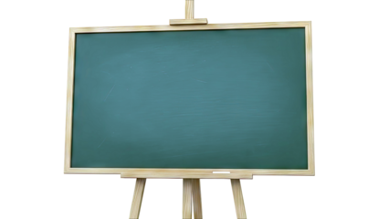 Green Chalkboard on a Wooden Easel