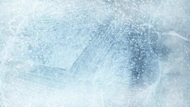 Super Slow Motion Shot of Ice Background and Gently Flowing Cold Smoke at 1000fps.