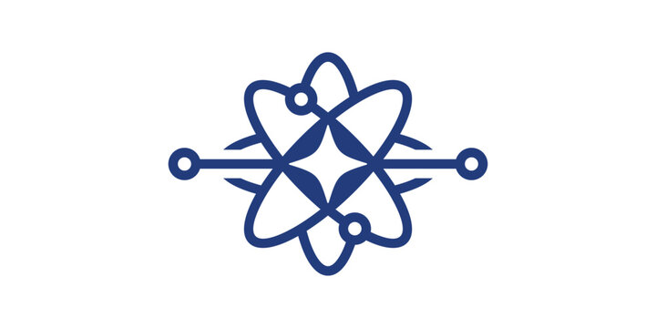 Dual meaning logo combining a star and planet, symbolizing vision, exploration, innovation, and limitless potential with a modern, cosmic identity.