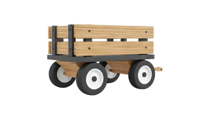 Wooden Radio Flyer Style Wagon