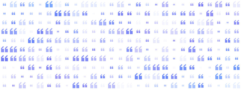 Abstract Visual Background with Blue Quote Symbols for Digital Design and Graphic Projects