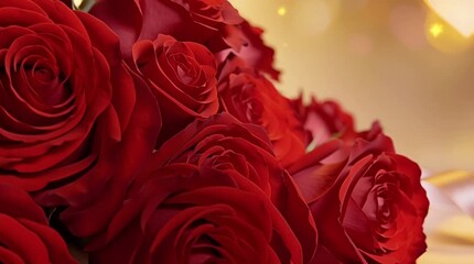 A Valentine's Day background featuring the text Valentine's Day written in elegant, luxurious 3D gold typography centered on a rich texture.