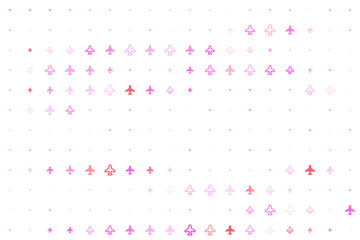 Digital Art Design Featuring Abstract Pattern with Airplane Shapes in Vibrant Colors