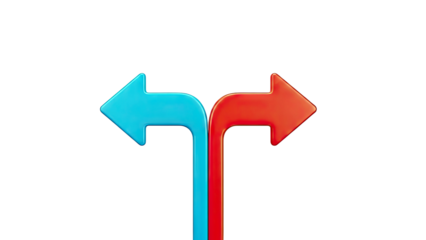 Two Arrows Pointing Opposite Directions