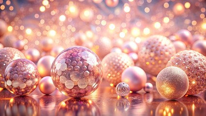 A mesmerizing collection of spherical objects, possibly representing droplets