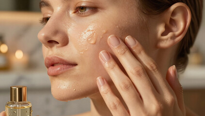 Luxurious Home Spa Skincare Ritual with Botanical Serum