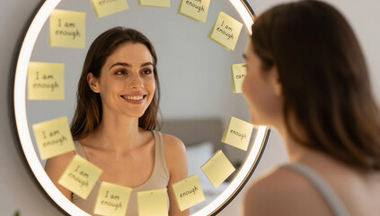 Self-Acceptance and Positive Affirmation Mirror Moment