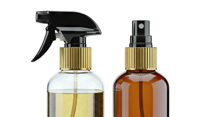 Luxury Spray Bottles with Gold Accents