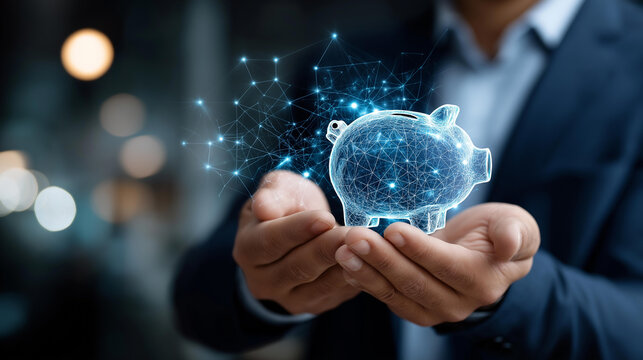 Innovative cloud-native wealth reallocation tool icon concept for digital financial management and investment strategies, with copy space