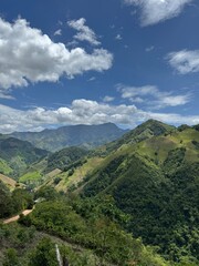 Fototapeta premium mountain landscape with clouds