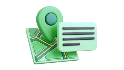 Map Pin and Document Icon