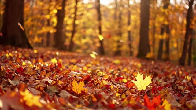 Nature's Choreography Capture the graceful, almost dance-like quality of leaves caught in a vortex of air. autumn leaf swirl