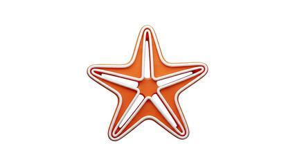 Orange Starfish Decoration