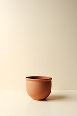 Minimal Terracotta Pots Still Life