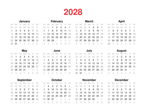 2028 Calendar