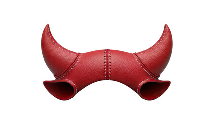 Red Leather Devil Horns Accessory