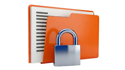 Secure Folder and Lock Icon