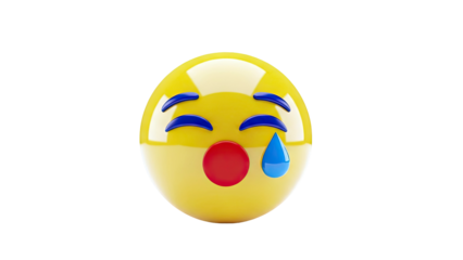 Crying Emoji with Red Nose