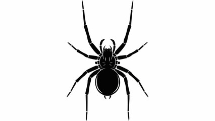 spider on a white background