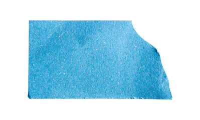 blue torn paper pieces isolated