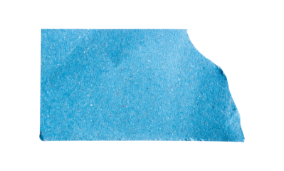 blue torn paper pieces isolated