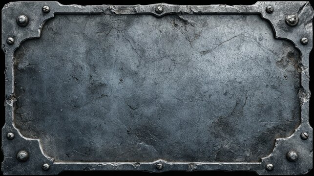 Surface of a medieval metal plate shows wear with edges and scratches from use in a historic setting for functional or artistic purposes.