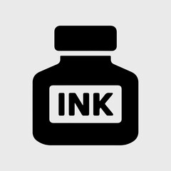 black and white inkpot vector 6.eps