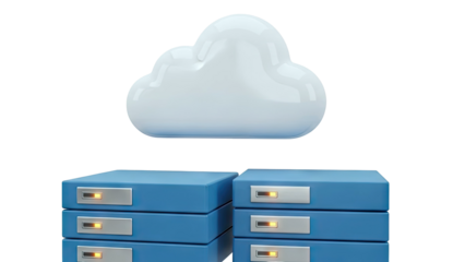 Cloud Storage with Server Racks