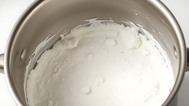 limescale. Interior of a metal kettle coated with thick white limescale deposits under side lighting. safety posters.