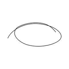 Hand drawn Scribble Circkle vector illustration on white background