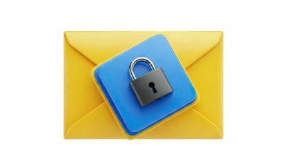 Locked Envelope with Blue Card
